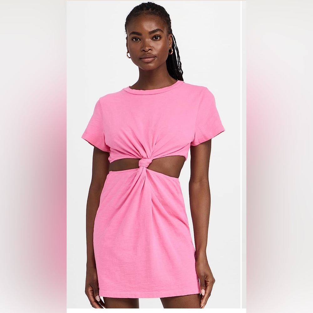 LNA Devan Twist Tee Dress